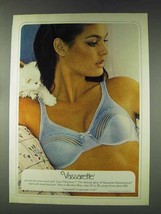 1978 Vassarette Lace Memories Boudoir Blue Bra Ad - £14.72 GBP