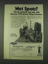 1978 Vermeer PTO-driven Tiling Trenchers Ad, Wet Spots? - £14.61 GBP