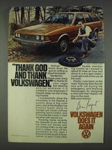 1978 Volkswagen Dasher Ad - Thank God - £14.61 GBP