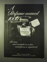 1979 1000 de Jean Patou Perfume Ad - £14.78 GBP