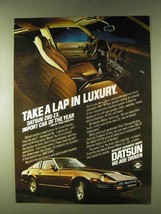 1979 Datsun 280-ZX Car Ad - Take a Lap in Luxury - $18.49