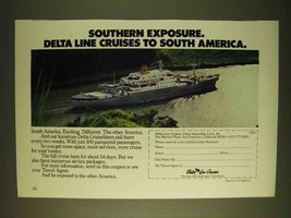 1979 Delta Line Cruises Ad - Southern Exposure - £14.48 GBP