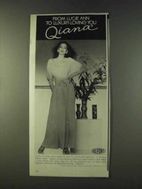1979 Du Pont Qiana Nylon Ad - Lucie Ann Nightgown  - £14.60 GBP