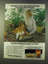 1979 Gaines-Burgers Dog Food Ad - Rusty&#39;s Favorite - £14.78 GBP