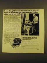 1979 Garrett Wade INCA 10" Cabinetmaker's Saw Ad - $18.49