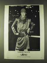 1979 Giorgio Armani Fashion Ad - Etro Ultimo - $18.49