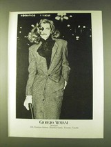 1979 Giorgio Armani Boutique Fashion Ad - $18.49