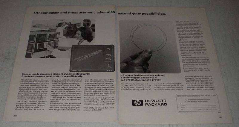 1979 Hewlett-Packard Ad - Flexible GC Capillary Column - $18.49