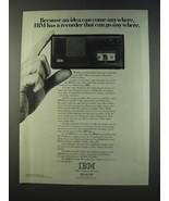1979 IBM Executive Recorder Ad - Idea Can Come Anywhere - £14.78 GBP