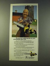 1979 John Deere Chain Saw Ad - Ax Grandaddy Gave You - $18.49