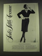 1979 Karl Lagerfeld Chloe Knitted Suit Ad - Saks - $18.49