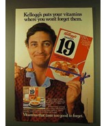 1979 Kellogg&#39;s Product 19 Cereal Ad - Your Vitamins - £14.78 GBP