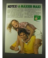 1979 Kotex Maxi Pads Ad - A Maxier Maxi - £14.54 GBP