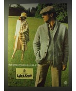 1979 Lyle &amp; Scott Knitwear Ad - Style is Perfection - £14.61 GBP