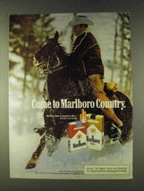 1979 Marlboro Cigarettes Ad - Marlboro Man, Cowboy - £14.76 GBP