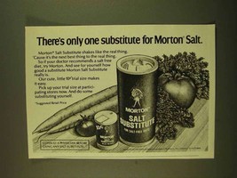 1979 Morton Salt Substitute Ad - There&#39;s Only One - £14.78 GBP