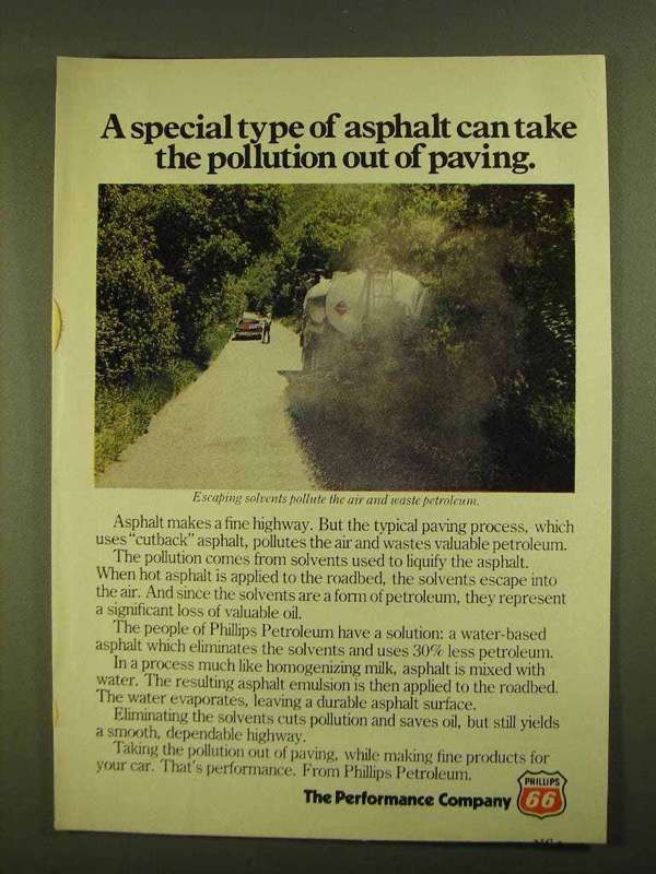 Primary image for 1979 Phillips 66 Petroleum Ad - Special Type of Asphalt