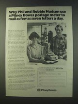 1979 Pitney-Bowes Postage Meter Ad - Phil Robbie Hudson - £14.45 GBP