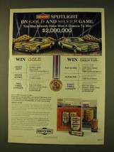 1979 Ray-O-Vac Batteries Ad - Gold and Silver Game - £14.54 GBP