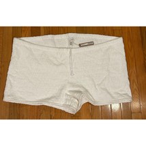 NWT SKIMS Terry Shorts White Terrycloth Textured Drawstring Lounge  3X - $361.13 MXN