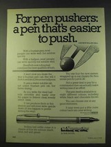 1979 Sheaffer No Nonsense Pens Ad - Easier to Push - £14.50 GBP