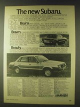 1979 Subaru Front Wheel & Four Wheel Drive Saloon Ad - $18.49