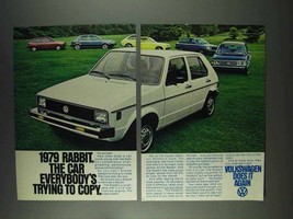 1979 Volkswagen Rabbit Ad - Everybody&#39;s Trying to Copy - £14.62 GBP