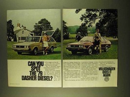 1979 Volkswagen Dasher Diesel Wagon and Hatchback Ad - £14.53 GBP