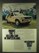 1979 Volkswagen Rabbit Ad - #1 Selling In Switzerland - £14.73 GBP
