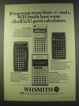 1979 W.H. Smith Calculator Ad - Casio FX3100, FX120 - $18.49