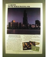 1980 American Express Card And Hilton Hotels Ad - £14.78 GBP