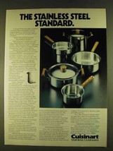 1980 Cuisinart Stainless Steel Cookware Ad - Standard - £14.78 GBP