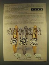 1980 De Beers Diamond Engagement Ring Ad - Can&#39;t Afford - £14.87 GBP