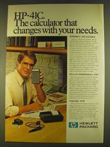 1980 Hewlett Packard HP-41C Calculator Ad - Changes - $18.49