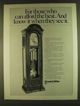 1980 Howard Miller Clock Ad - Can Afford the Best - £14.78 GBP