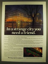 1980 Holiday Inn Ad - In a Strange City You Need Friend - £13.88 GBP