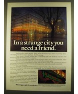 1980 Holiday Inn Ad - In a Strange City You Need Friend - £14.78 GBP