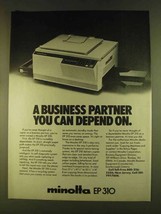 1980 Minolta EP 310 Copier Ad - A Business Partner - $18.49