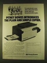 1980 Pitney Bowes Plain and Simple 5200 Copier Ad - $18.49