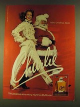 1980 Revlon Charlie Perfume Ad - Merry Christmas - $18.49
