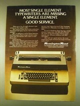1980 Remington Rand Typewriter Ad - Missing Element - $18.49