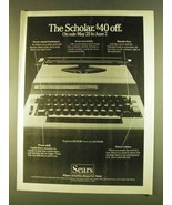 1980 Sears Scholar Typewriter Ad - £14.78 GBP