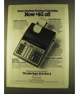 1980 Sears PD 12 Printing Calculator Ad - £14.78 GBP