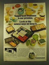 1980 Tupperware Storage Containers Ad - Our Promise - £14.55 GBP