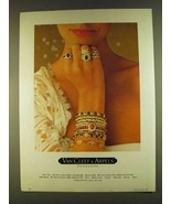 1980 Van Cleef &amp; Arpels Bracelets and Rings Ad - £14.78 GBP