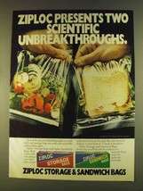 1980 Ziploc Storage and Sandwich Bags Ad - Scientific - £14.78 GBP