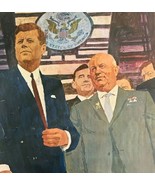 1965 John F Kennedy Khrushchev USSR Advertisement Look Magazine Politics... - $24.99