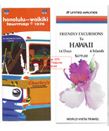 Hawaii Vintage Travel Map Tour 1976 Honolulu Waikiki Tour map no 61 - £19.98 GBP