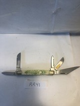Steel Warrior 5-Blade Folding Knife Pocket Knife Green And White Handle 440 - £20.54 GBP