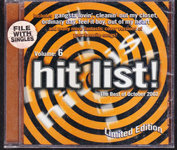 Hit List (Vol. 6) Limited Edition Best of October 2002 (Music CD) - $6.00